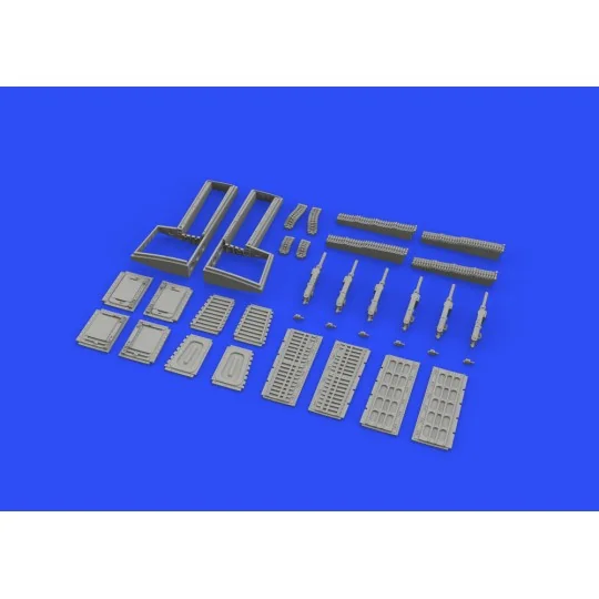 P-51D gun bays for Eduard, 1/48 - Eduard Accessories 648517