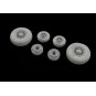 F-14D wheels for AMK, 1/48 - Eduard Accessories 648530