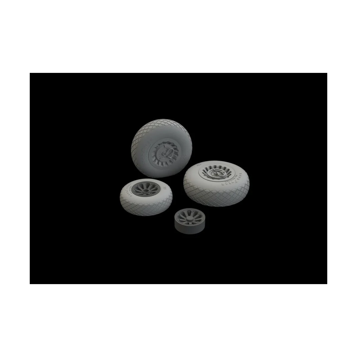 A-26/B-26 Invader wheels for ICM, 1/48 - Eduard Accessories 648534