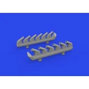 P-51D exhaust stacks PRINT - Eduard Accessories 672358