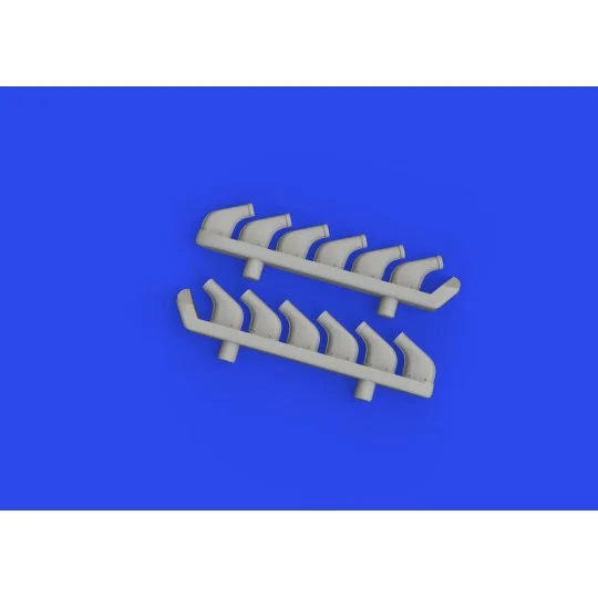 P-51D exhaust stacks PRINT, 1/72 - Eduard Accessories 672358