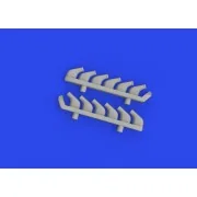 P-51D exhaust stacks PRINT, 1/72 - Eduard Accessories 672358