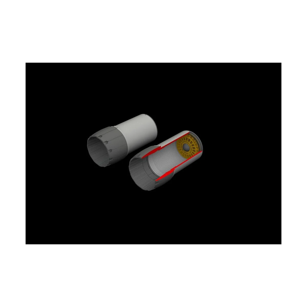 F-14D exhaust nozzles for Tamiya, 1/48 - Eduard Accessories 648560
