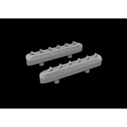 P-51D exhaust stacks w/ fairing PRINT, 1/72 - Eduard Accessories 67...