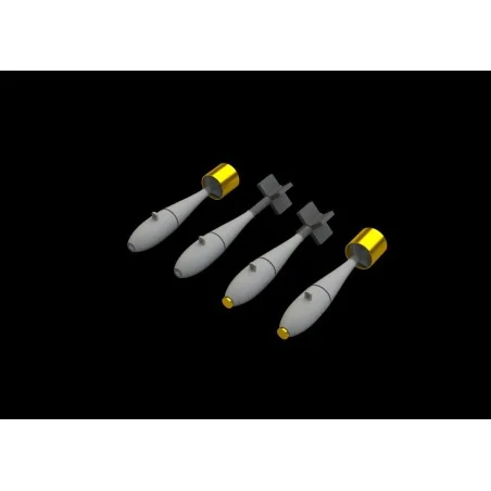 SUU-20 dispenser w/ BDU-33 & Mk.76 bombs, 1/48 - Eduard Accessories...