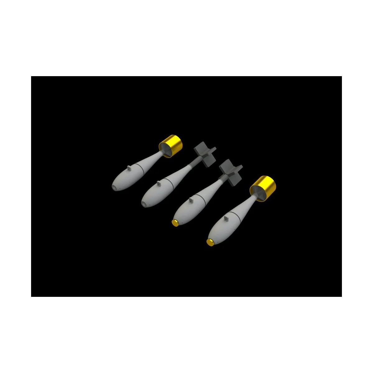 SUU-20 dispenser w/ BDU-33 & Mk.76 bombs, 1/48 - Eduard Accessories...