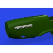 P-51D exhaust stacks w/ fairing PRINT - Eduard Accessories 672359