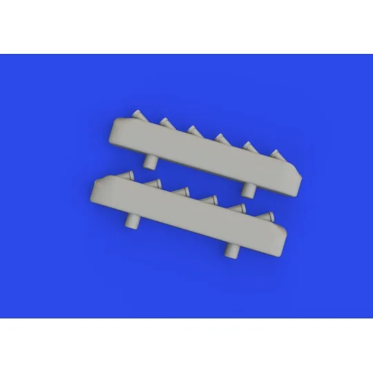 P-51D exhaust stacks w/ fairing PRINT, 1/72 - Eduard Accessories 67...