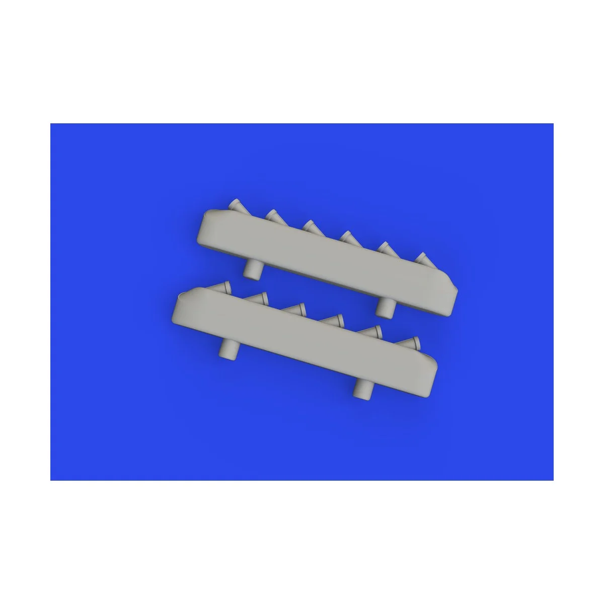 P-51D exhaust stacks w/ fairing PRINT, 1/72 - Eduard Accessories 67...