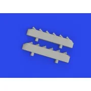 P-51D exhaust stacks w/ fairing PRINT, 1/72 - Eduard Accessories 67...