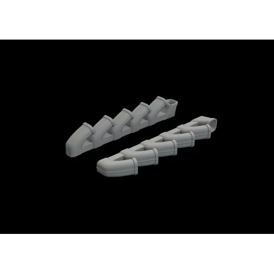 Il-2 exhaust stacks for Tamiya, 1/48 - Eduard Accessories 648588