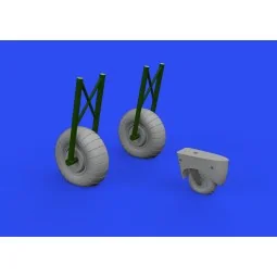 Do 17Z wheels for Eduard/ICM, 1/48 - Eduard Accessories 648608 2