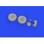Do 17Z wheels for Eduard/ICM, 1/48 - Eduard Accessories 648608