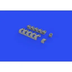 Il-2 exhaust stacks 1/48 for ZVEZDA, 1/48 - Eduard Accessories 648618 2
