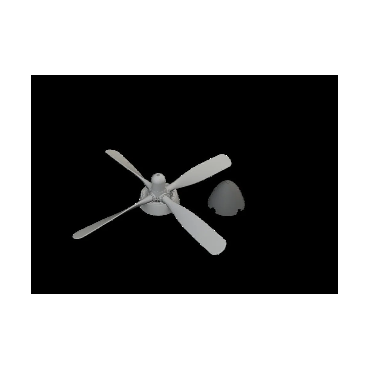 P-51D Hamilton Standard propeller uncuffed PRINT, 1/72 - Eduard Acc...