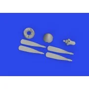 P-51D Hamilton Standard propeller uncuffed PRINT, 1/72 - Eduard Acc...