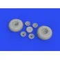 B-17 wheels cross tread 1/48 for HKM, 1/48 - Eduard Accessories 648642