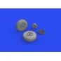 P-51D wheels block tread 2 1/48 for EDUARD, 1/48 - Eduard Accessori...