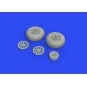 P-51D wheels block tread 2 1/48 for EDUARD, 1/48 - Eduard Accessori...