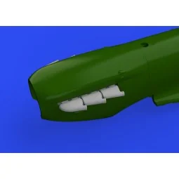 Spitfire Mk.V three-stacks exhausts rounded 1/48 for EDUARD, 1/48 -...