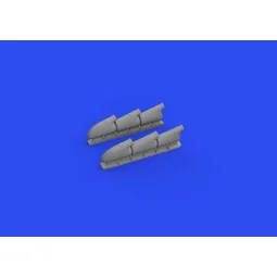 Spitfire Mk.V three-stacks exhausts rounded 1/48 for EDUARD, 1/48 -... 2