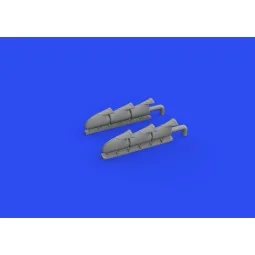 Spitfire Mk.V three-stacks exhausts fishtail 1/48 for EDUARD, 1/48 ... 2