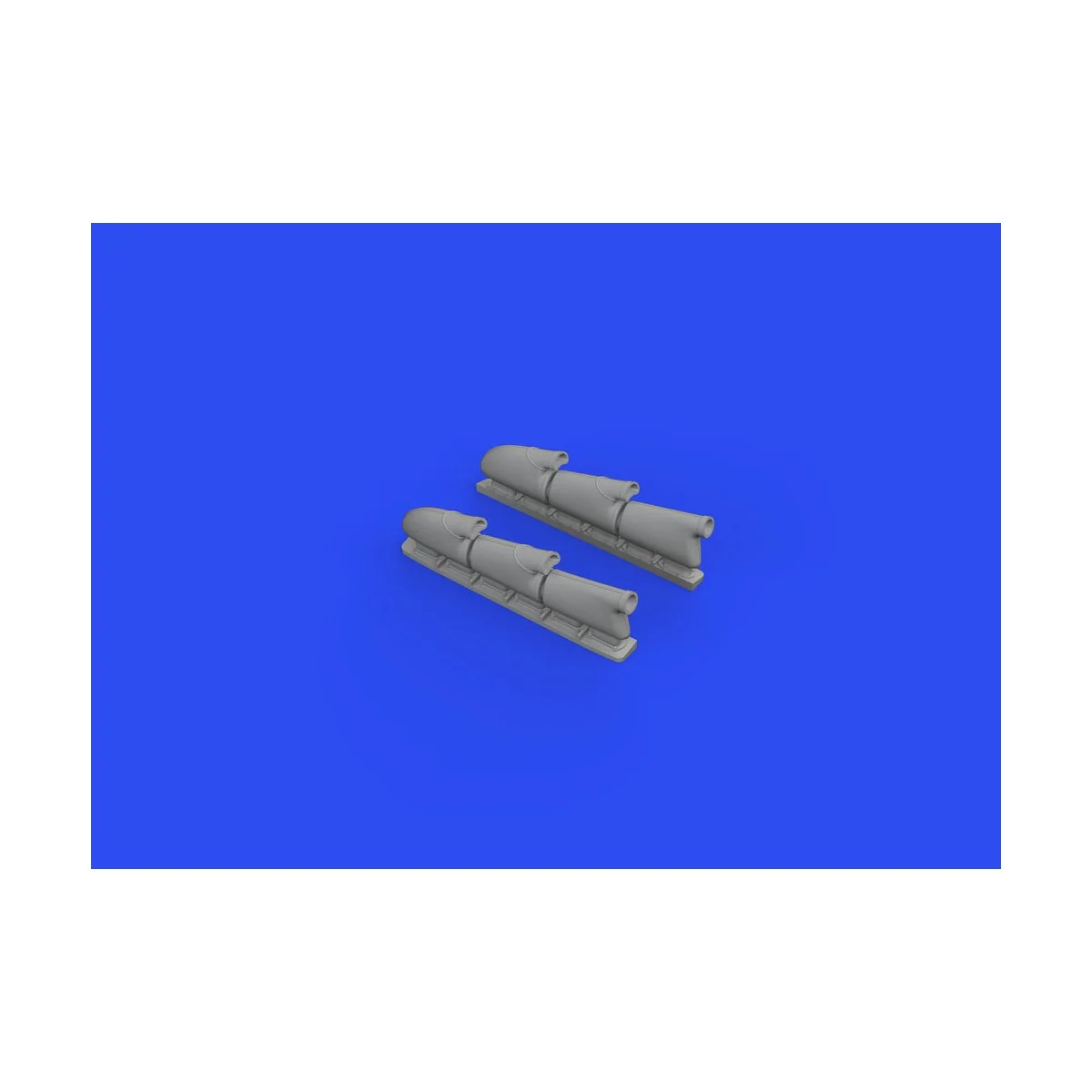 Spitfire Mk.V three-stacks exhausts rounded 1/48 for EDUARD, 1/48 -...