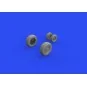 F/A-18E wheels, for MENG, 1/48 - Eduard Accessories 648701