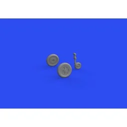 Bf 109G-4 wheels for EDUARD, 1/48 - Eduard Accessories 648720 2