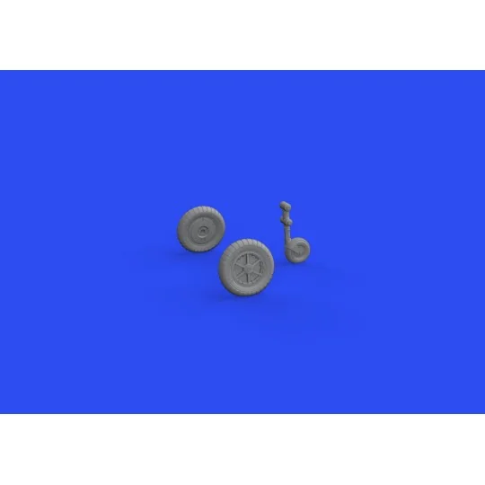 Bf 109G-4 wheels for EDUARD, 1/48 - Eduard Accessories 648720