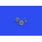 Bf 109G-4 wheels for EDUARD, 1/48 - Eduard Accessories 648720