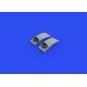 A6M2 exhausts PRINT for EDUARD, 1/48 - Eduard Accessories 648722