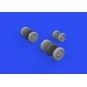 SR-71A wheels, 1/48 - Eduard Accessories 648740