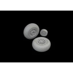 P-51D wheels diamond tread, 1/72 - Eduard Accessories 672366