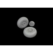 P-51D wheels diamond tread, 1/72 - Eduard Accessories 672366