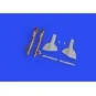 F6F undercarriage legs BRONZE, 1/48 - Eduard Accessories 648747