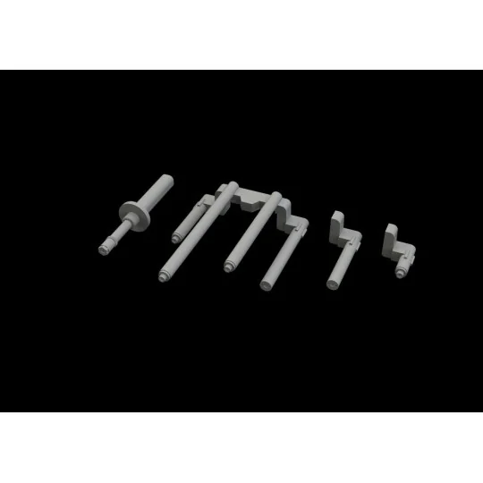 P-38J gun barrels PRINT for TAMIYA, 1/48 - Eduard Accessories 648789
