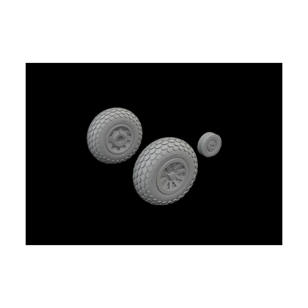 P-51D wheels oval tread, 1/72 - Eduard Accessories 672367