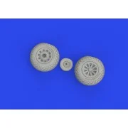 P-51D wheels oval tread, 1/72 - Eduard Accessories 672367