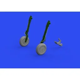 A6M wheels w/smooth tire for EDUARD, 1/48 - Eduard Accessories 648808 2