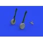 A6M wheels w/smooth tire for EDUARD, 1/48 - Eduard Accessories 648808
