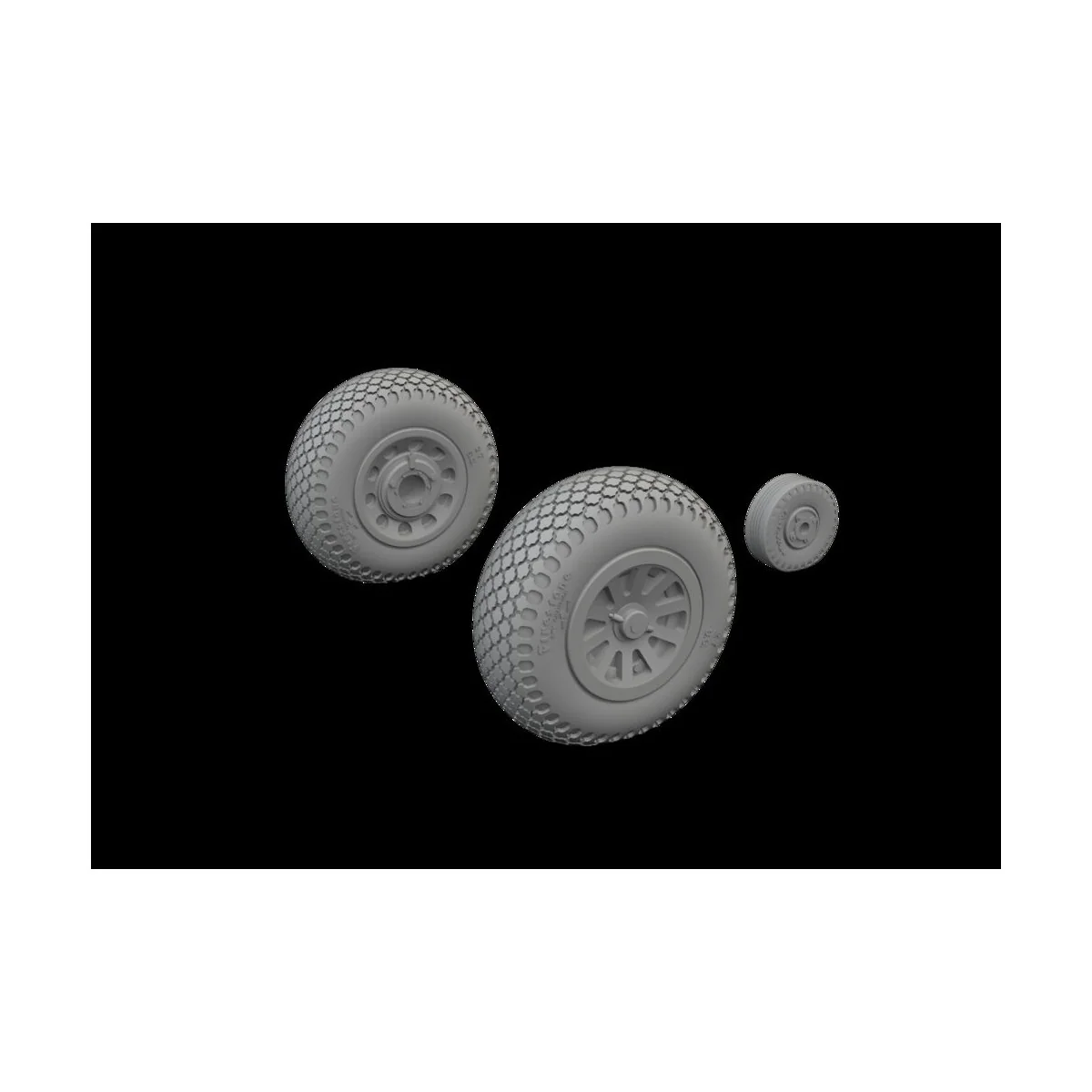 P-51D wheels cross tread, 1/72 - Eduard Accessories 672368