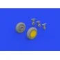 F4F-4 wheels late for EDUARD, 1/48 - Eduard Accessories 648816