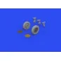 F4F-4 wheels late for EDUARD, 1/48 - Eduard Accessories 648816
