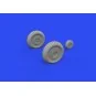 Yak-9D wheels for ZVEZDA, 1/48 - Eduard Accessories 648821