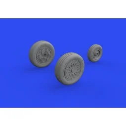 F-16A MLU wheels for KINETIC, 1/48 - Eduard Accessories 648822