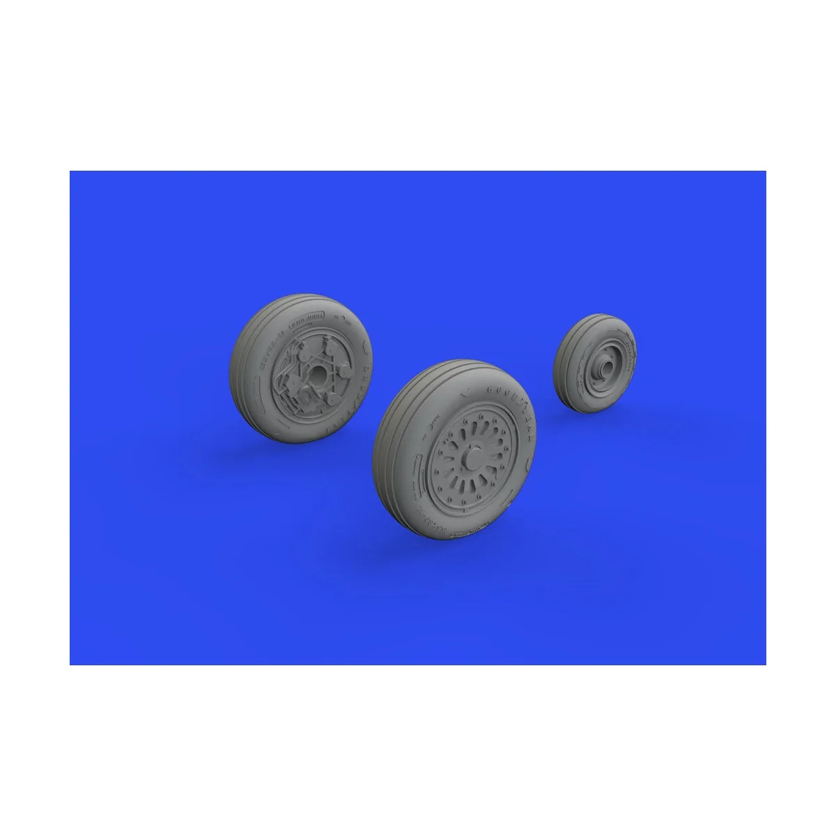 F-16A MLU wheels for KINETIC, 1/48 - Eduard Accessories 648822