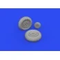Yak-9D wheels for ZVEZDA, 1/48 - Eduard Accessories 648821