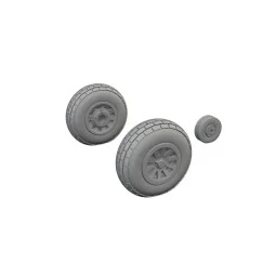 P-51D wheels block tread 1/72 - Eduard Accessories 672369