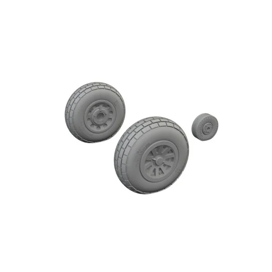 P-51D wheels block tread, 1/72 - Eduard Accessories 672369